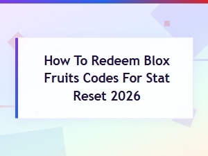 How to Redeem Blox Fruits Codes for Stat Reset