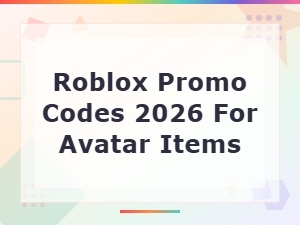 Roblox Promo Codes 2026 for Free Avatar Items & Accessories